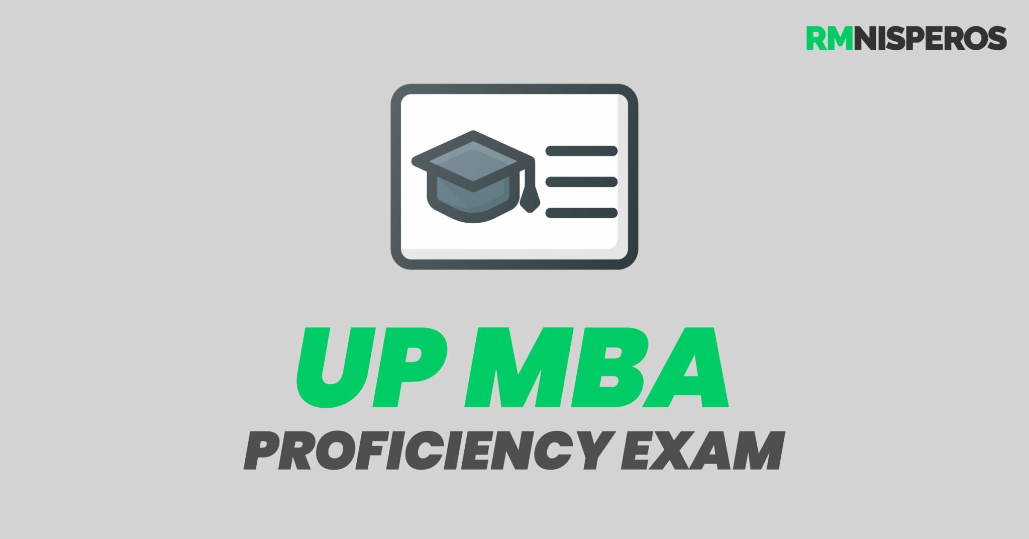 UP MBA Proficiency Exam Reviewer